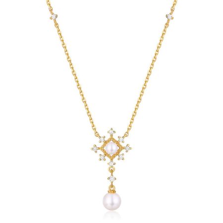 Art Deco Pearl Necklace - HERS