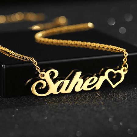 18k Gold Custom Necklace - HERS
