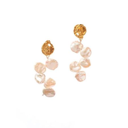 Baroque Pearl Tandem Earrings - HERS