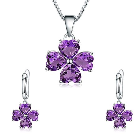 Amethyst Necklace Set - HERS