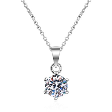 Moissanite Pendant Necklaces - HERS
