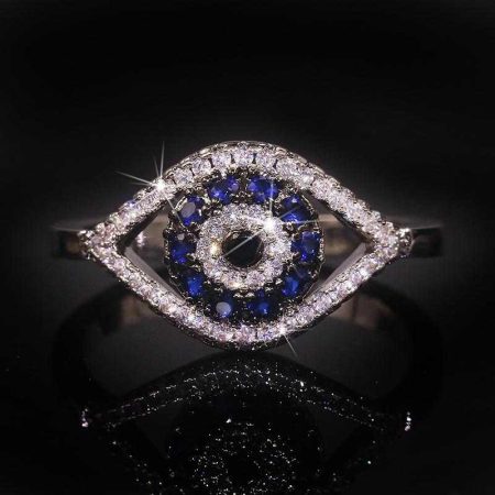 Devil's Eye Silver Gemstone Ring - HERS