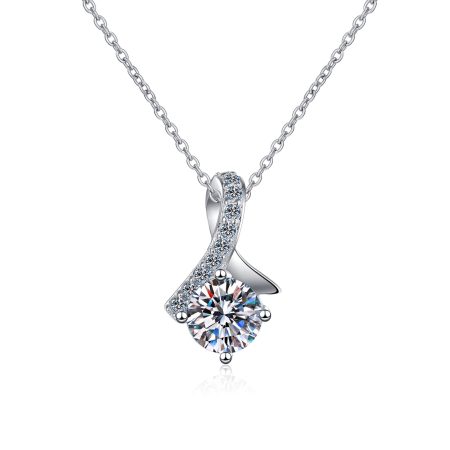 Moissanite Necklace Womens - HERS