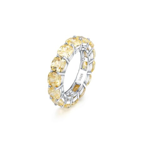 Band Ring with Yellow Diamond - HERS