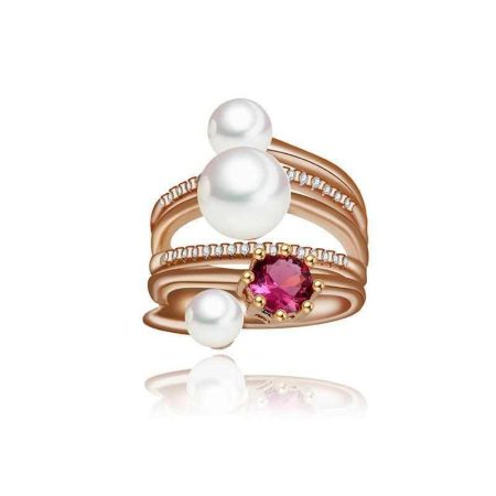 Multilayer Three Pearl Ring - HERS