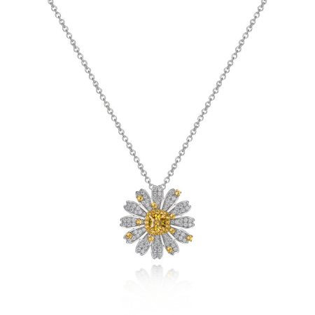 Daisy Flower Necklace - HERS