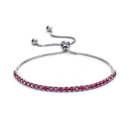 Adjustable Ruby Tennis  Bracelet - HERS