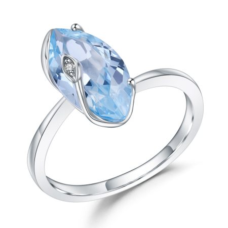 Blue Topaz Marquise Ring - HERS