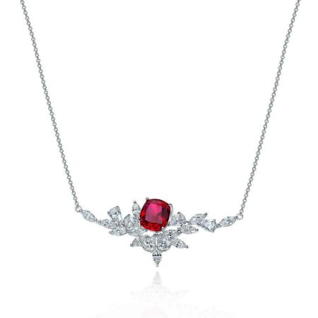 Ruby and Diamond Necklace - HER'S