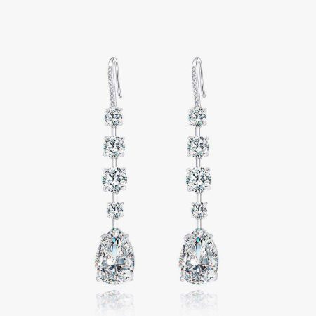 Creative Water Drop Diamond Earrings - HERS