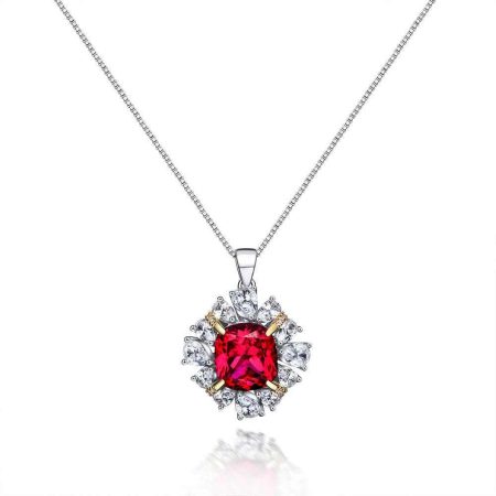 Luxury Big Gem Ruby Necklace - HERS