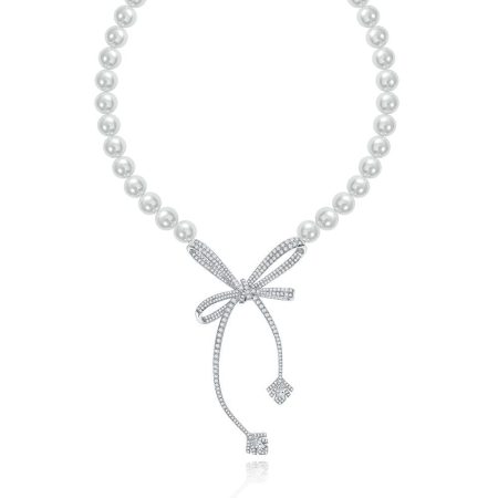 Butterfly Pearl Necklace - HERS